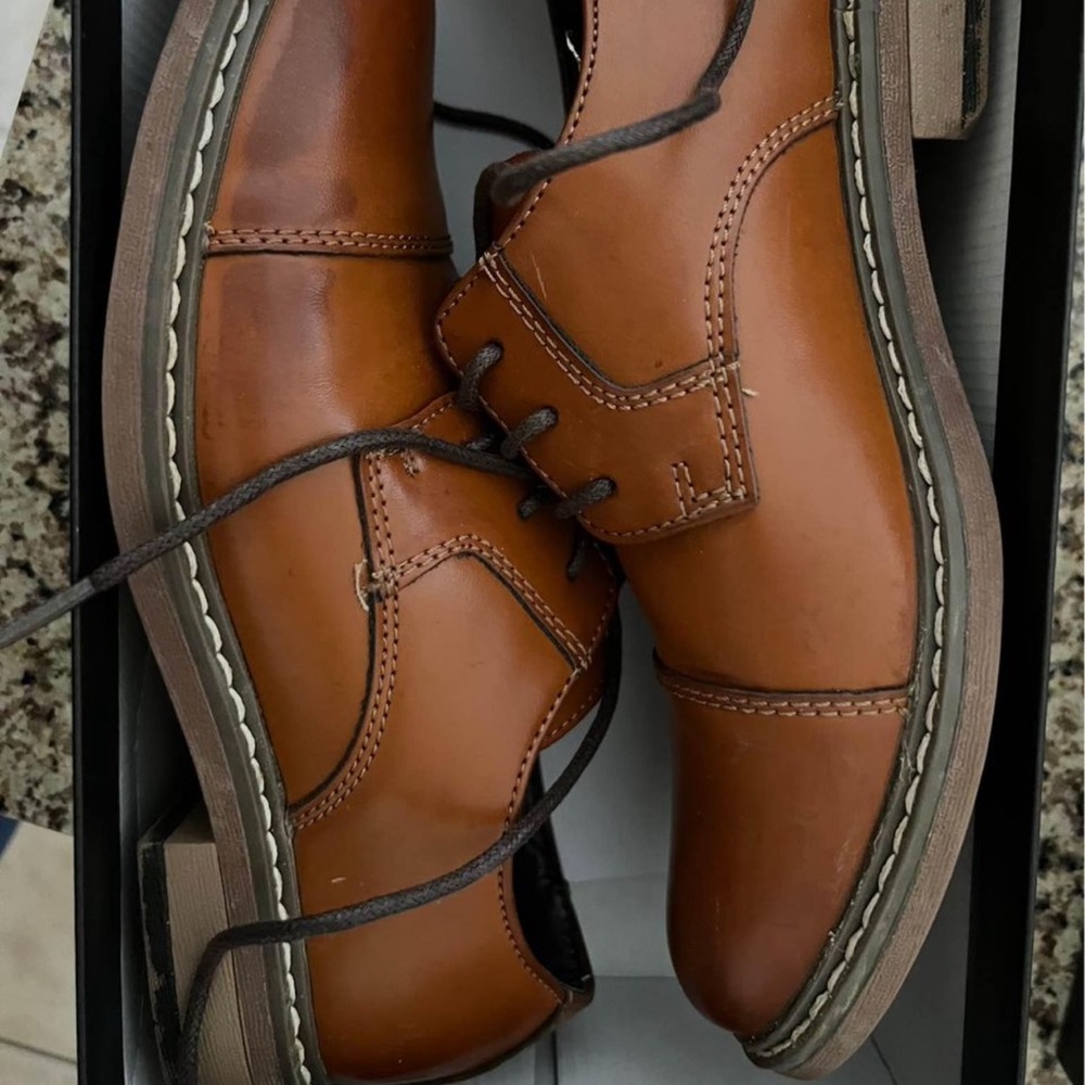 Brown dress shoes